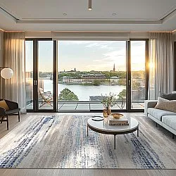 Wilton-Teppich - Yafran (blau)