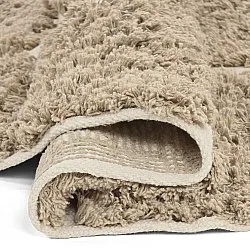 Rund Teppich - Zola Natural Cotton Shaggy (beige)