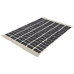 Hochflorteppiche - Zola Natural Cotton Shaggy (dunkelgrau)