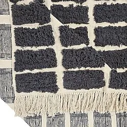 Hochflorteppiche - Zola Natural Cotton Shaggy (dunkelgrau)