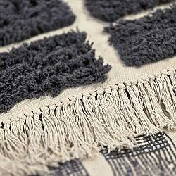 Hochflorteppiche - Zola Natural Cotton Shaggy (dunkelgrau)