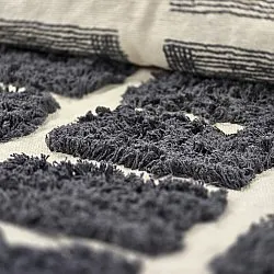 Hochflorteppiche - Zola Natural Cotton Shaggy (dunkelgrau)