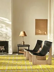 Tapis à poils longs - Zola Natural Cotton Shaggy (jaune)