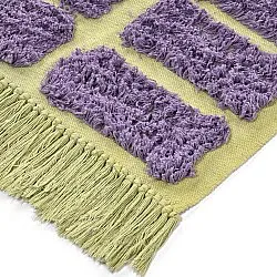 Hochflorteppiche - Zola Natural Cotton Shaggy (lila)