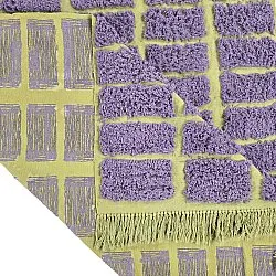 Hochflorteppiche - Zola Natural Cotton Shaggy (lila)