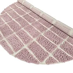 Rund Teppich - Zola Natural Cotton Shaggy (rosa)