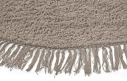 Tapis rond - Alba Natural Cotton Shaggy (taupe)
