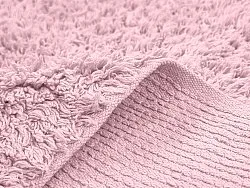 Tapis à poils longs - Alba Natural Cotton Shaggy (rose clair)