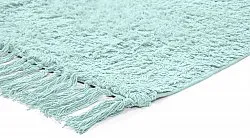 Hochflorteppiche - Alba Natural Cotton Shaggy (türkis)