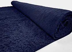 Tapis à poils longs - Alba Natural Cotton Shaggy (bleu foncé)