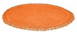 Runde Teppiche - Alba Natural Cotton Shaggy (orange)