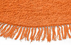 Tapis rond - Alba Natural Cotton Shaggy (orange)