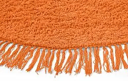 Runde Teppiche - Alba Natural Cotton Shaggy (orange)
