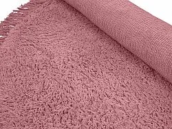 Runde Teppiche - Alba Natural Cotton Shaggy (rosa)