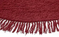Tapis rond - Alba Natural Cotton Shaggy (bordeaux)