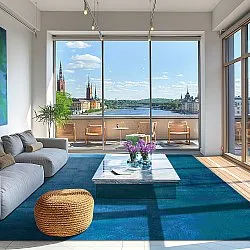 Wilton-Teppich - Artena (dunkelblau)