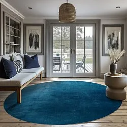 Rund Teppich - Artena (dunkelblau)
