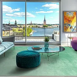 Tapis Wilton - Artena (vert clair)