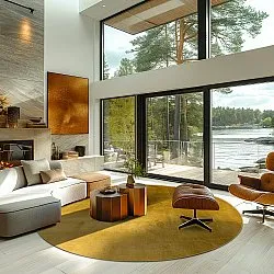 Rund Teppich - Artena (ocker)