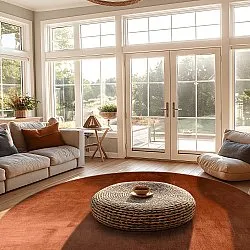 Rund Teppich - Artena (terrakotta)