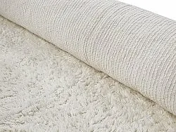 Tapis à poils longs - Sion Natural Cotton Shaggy (blanc cassé)