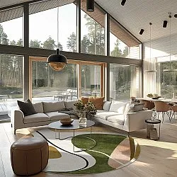 Tapis rond - Cressida (multicolore)