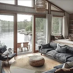 Rund Teppich - Fia (rosa/mehrfarbig)