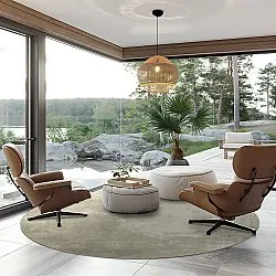 Rund Teppich - Lynton (beige)