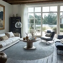 Rund Teppich - Lynton (blau)