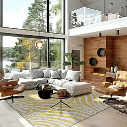 Tapis Wilton - Zebra (jaune)