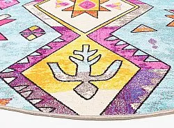 Rund Teppich - Misare (blau/bunt)