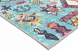 Wilton-Teppich - Misare (blau/bunt)