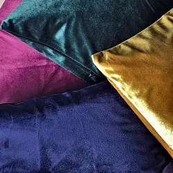 Kissenbezug - Samtkissen Marlyn (gelb)