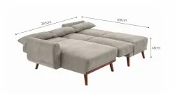 Schlafsofa - Texas (dunkelgrau)