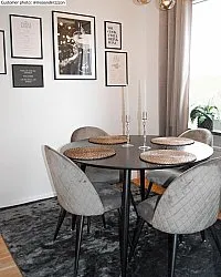 Viskose-teppich - Jodhpur Special Luxury Edition (schwarz)