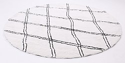 Runde Teppiche - Morocco (schwarz/weiß)