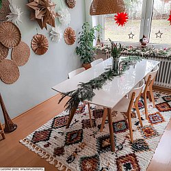 Hochflorteppiche - Sezze (beige/multi)