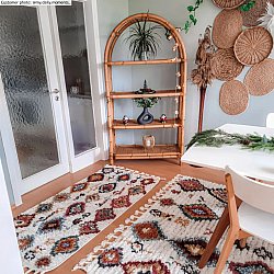 Hochflorteppiche - Sezze (beige/multi)