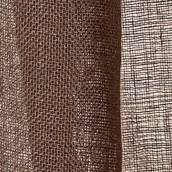 Rideaux Lot de 2 - Rideau en lin Noemi (marron foncé)
