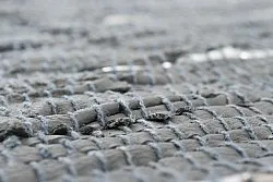 Flickenteppich - Nordal Design (grau - 100 % Leder)