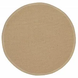 Rund Teppich (sisal) - Agave (beige/elfenbein)
