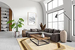 Wilton-Teppich - Olympia (beige/braun)