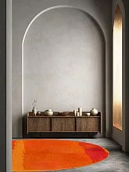 Tapis rond - Asti (orange)