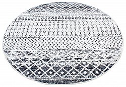 Rund Teppich - Ovada (schwarz/weiß)