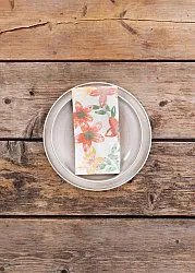 Serviettes de table en tissu - lot de 4 Petite (rose)