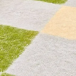 Plaids - Plaid en mélange de laine - Audrey Check (beige/vert/violet)