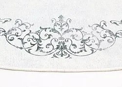 Rund Teppich - Santi (weiß/schwarz)