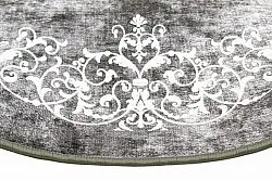 Rund Teppich - Santi (dunkelgrau/weiß)