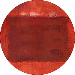 Rundt teppe - Bidarray (rød)