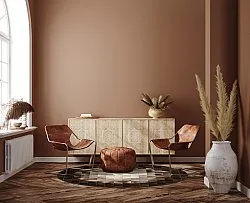 Rund Teppich - Livada (braun/bunt)